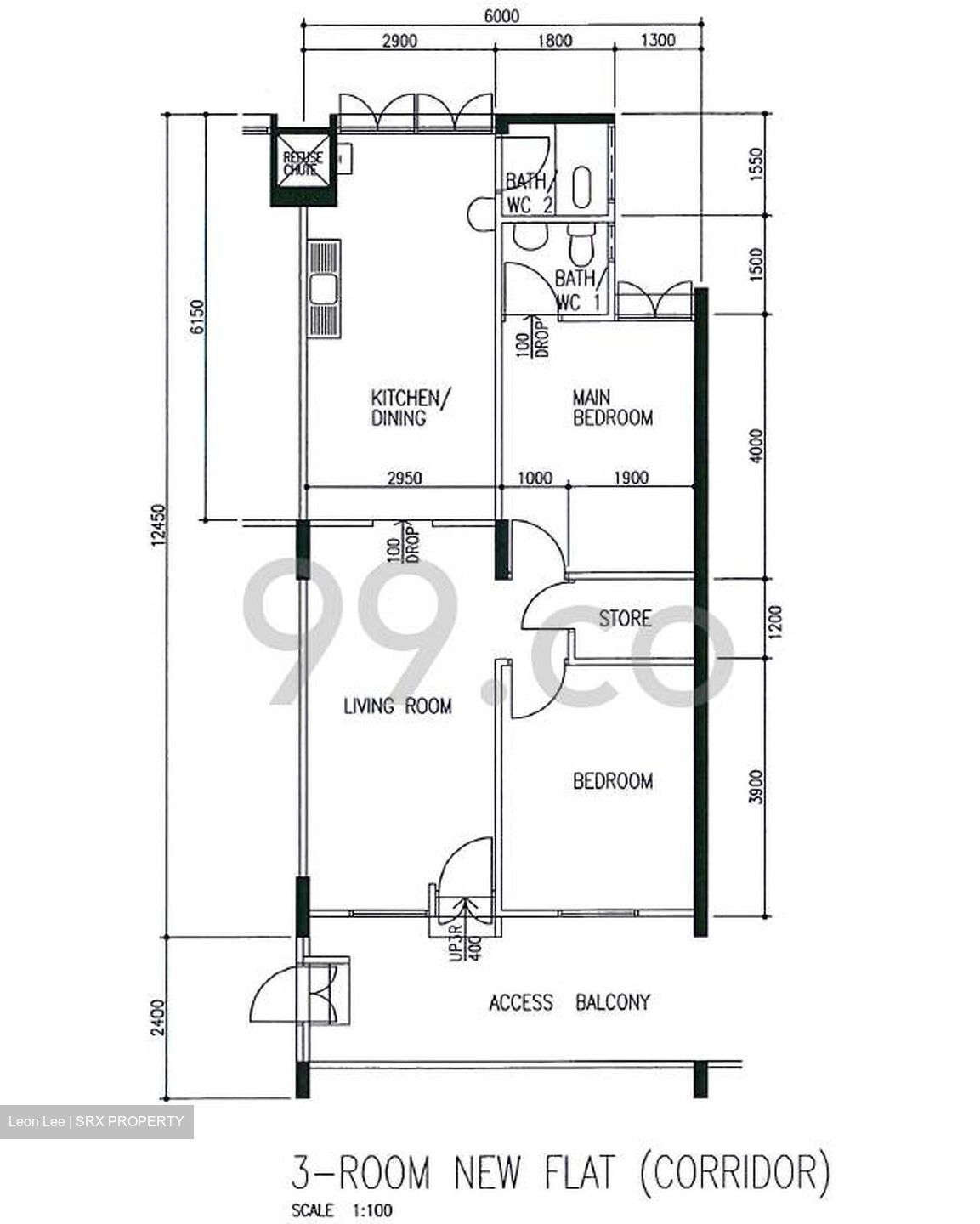 Blk 330 Clementi Avenue 2 (Clementi), HDB 3 Rooms #359771611